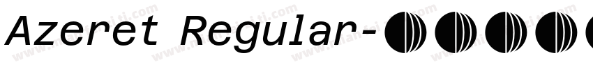 Azeret Regular字体转换